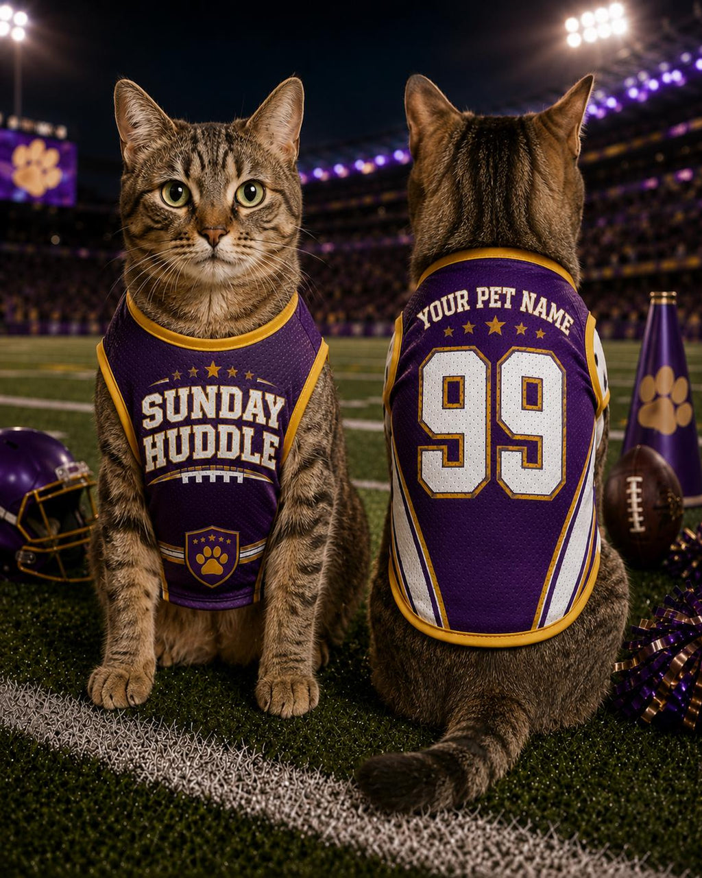 Sunday Huddle Pet Jersey, Personalized Dog Name Number Shirt, American Football Puppy Outfit, Game Day Pet Apparel, Sports Fan Gift