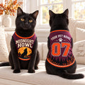 Midnight Howl Pet Jersey, Personalized Dog Name Number Shirt, Wolf Moon Halloween Pet Top, Spooky Custom Pet Costume, Fall Dog Gift