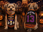 Trick or Treat Pet Jersey, Personalized Dog Name Number Shirt, Little Boo Crew Halloween Costume, Ghost Carnival Pet Outfit
