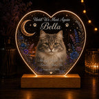 Pet Memorial Night Light, Custom Dog Photo Plaque, Personalized Acrylic Lamp, Black Lab Keepsake, Sympathy Gift for Her