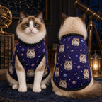 Custom Cat Face Jersey, Personalized Pet Photo Shirt, Galaxy Cat Outfit, Space Pet Vest, Custom Cat Clothing, Cat Lover Gift
