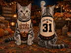 Spooky Season Pet Jersey, Personalized Pumpkin Patch Pup Shirt, Custom Dog Name Number, Halloween Costume, Fall Pet Gift