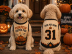 Pumpkin Patch Pup Pet Jersey, Personalized Dog Name Number Shirt, Halloween Dog Costume, Fall Pet Outfit, Pumpkin Lover Gift
