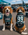 Sunday Barkball Pet Jersey, Custom Dog Name Number Shirt, American Football Puppy Outfit, Game Day Pet Apparel, Sports Fan Gift
