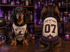 Witchy Pup Pet Jersey, Personalized Dog Name Number Shirt, Halloween Witch Costume, Spooky Season Pet Outfit, Dog Lover Gift