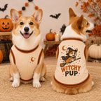 Witchy Pup Pet Jersey, Halloween Dog Shirt, Corgi Witch Costume, Spooky Pet Sports Top, Cute Fall Dog Outfit, Pet Lover Gift
