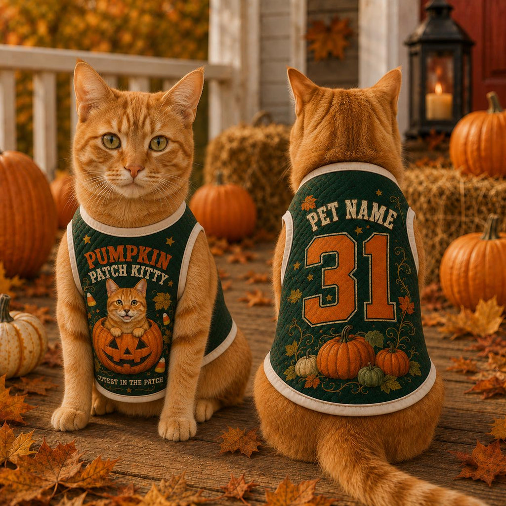 Pumpkin Patch Pup Pet Jersey, Personalized Dog Name Number Shirt, Corgi Halloween Outfit, Fall Pumpkin Pet Costume, Autumn Dog Gift
