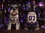Witchy Pup Pet Jersey, Personalized Dog Name Number Shirt, Halloween Witch Costume, Spooky Season Pet Outfit, Dog Lover Gift