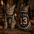 Little Familiar Pet Jersey, Personalized Witch Dog Shirt, Custom Pet Name Number Halloween Vest, Magic in Every Paw Pet Outfit