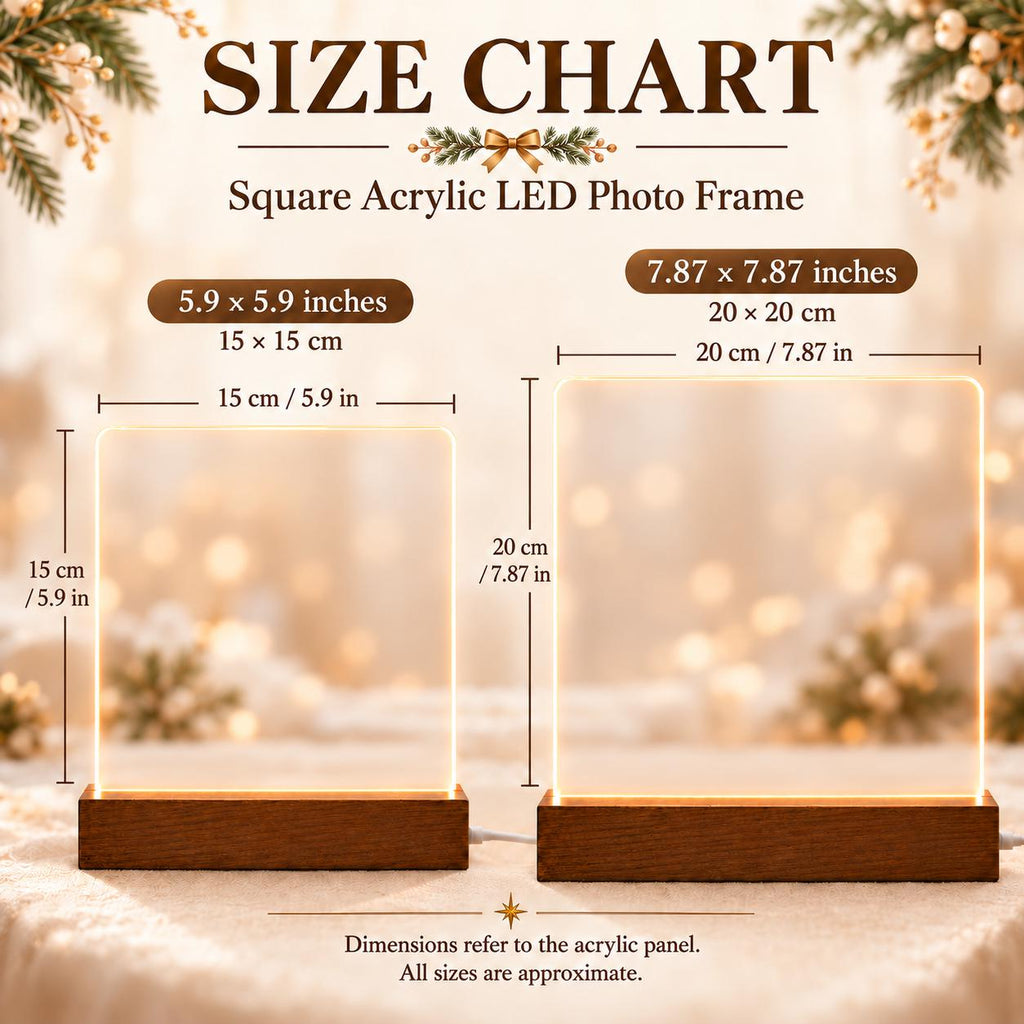 Letters to Santa Photo Lamp, Personalized Baby Acrylic Plaque, Custom Name Year, First Christmas Keepsake