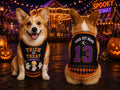 Trick or Treat Pet Jersey, Personalized Dog Name Number Shirt, Little Boo Crew Halloween Costume, Ghost Carnival Pet Outfit