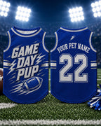 Game Day Pup Pet Jersey, Personalized Dog Name Number Shirt, American Football Puppy Outfit, Sports Fan Pet Apparel, Tailgate Gift