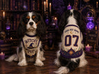 Witchy Pup Pet Jersey, Personalized Dog Name Number Shirt, Halloween Witch Costume, Spooky Season Pet Outfit, Dog Lover Gift
