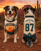 Arizona Grand Canyon Pet Jersey, Personalized Dog Name Number Shirt, Desert Pet Outfit, Southwest Dog Gift