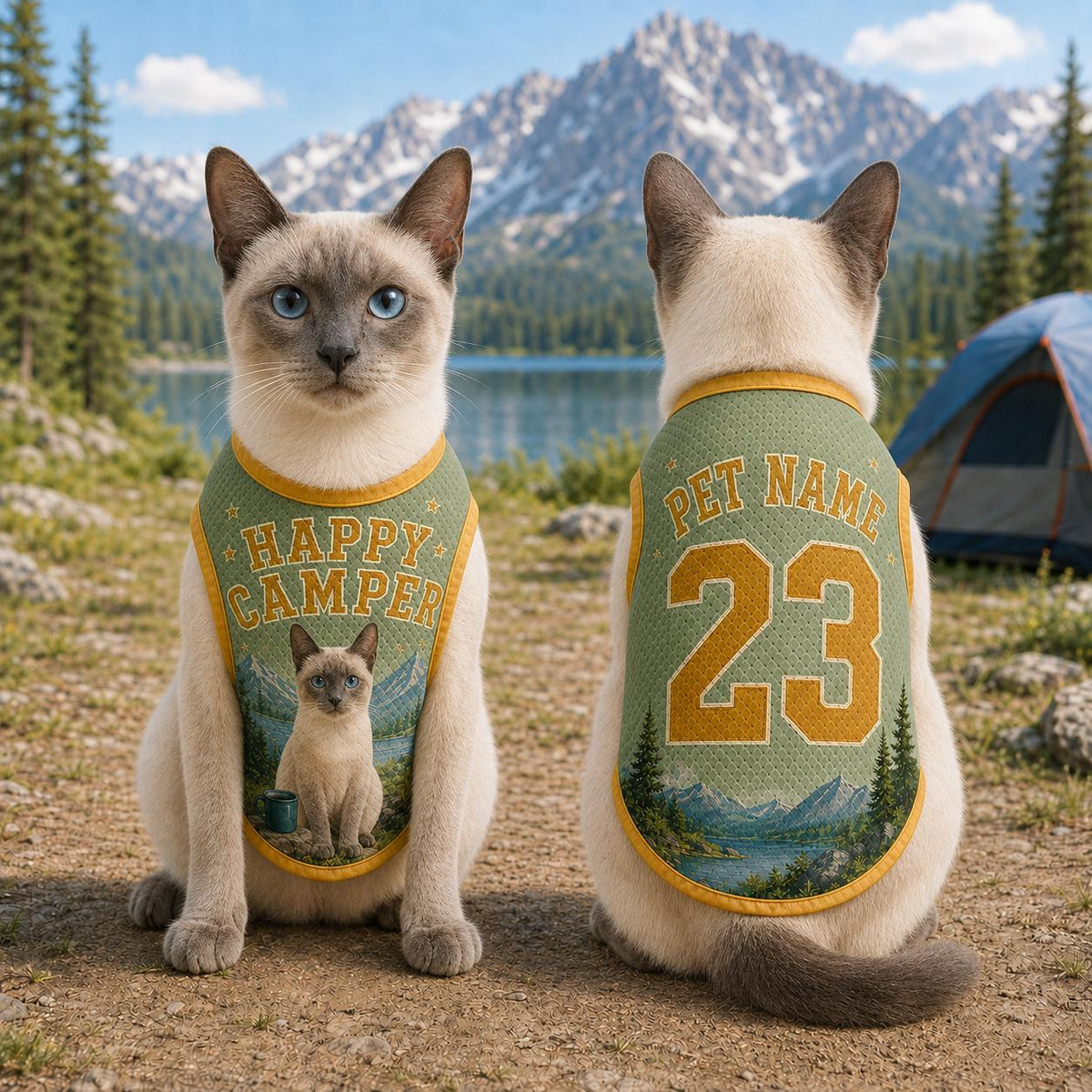 Camping Dog Pet Jersey, Personalized Outdoor Dog Shirt, Adventure Dog Apparel, Mountain Camp Pet Outfit, Custom Dog Lover Gift