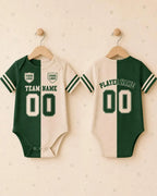 Personalized Baby Jersey Bodysuit, Custom Name Number Football Romper, Baby Sports Outfit, Game Day Onesie, Newborn Baby Shower Gift