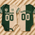 Personalized Baby Jersey Bodysuit, Custom Name Number Football Romper, Baby Sports Outfit, Game Day Onesie, Newborn Baby Shower Gift