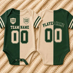 Personalized Baby Jersey Bodysuit, Custom Name Number Football Romper, Baby Sports Outfit, Game Day Onesie, Newborn Baby Shower Gift