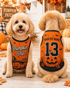 Pumpkin Pup Dog Jersey - Personalized Pet Name Number Shirt - image 5