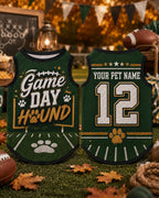 Game Day Hound Pet Jersey - Personalized Dog Name Number Shirt - image 3