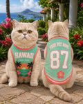 Hawaii Aloha State Pet Jersey - Personalized Dog Name Number Shirt