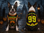 Haunted Howl Dog Jersey - Personalized Pet Name Number Shirt