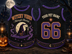 Witchy Vibes Pet Jersey - Personalized Dog Name Number Shirt - image 6