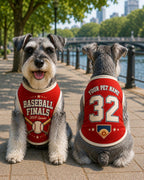 Baseball Finals Pet Jersey - Personalized Dog Name Number Shirt - image 3