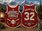 Baseball Finals Pet Jersey - Personalized Dog Name Number Shirt - image 6