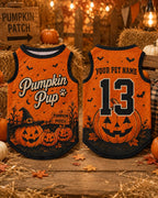 Pumpkin Pup Dog Jersey - Personalized Pet Name Number Shirt - image 3
