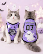 Boo Crew Pet Shirt - Personalized Dog Cat Name Number Jersey