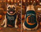 Spooky Paws Pet Jersey - Personalized Dog Cat Name Number Shirt - image 4