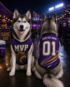 Personalized American Football Dog Jersey - Custom Pet Name Number Shirt - image 4
