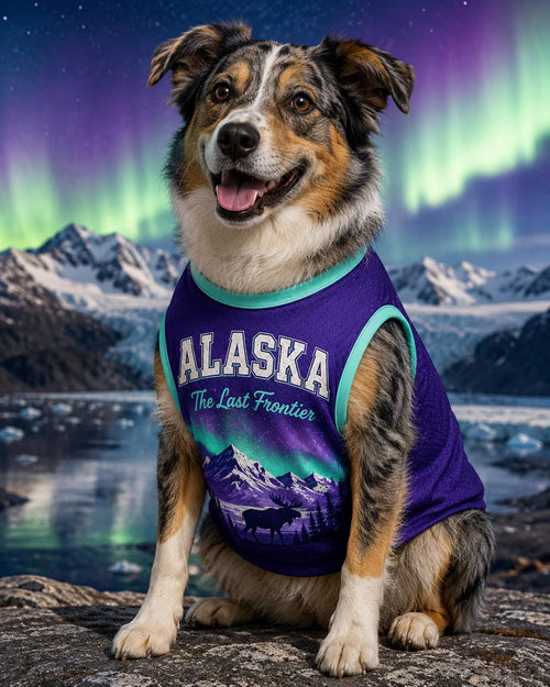 Alaska The Last Frontier Pet Jersey - Personalized Dog Name Number Shirt - image 2