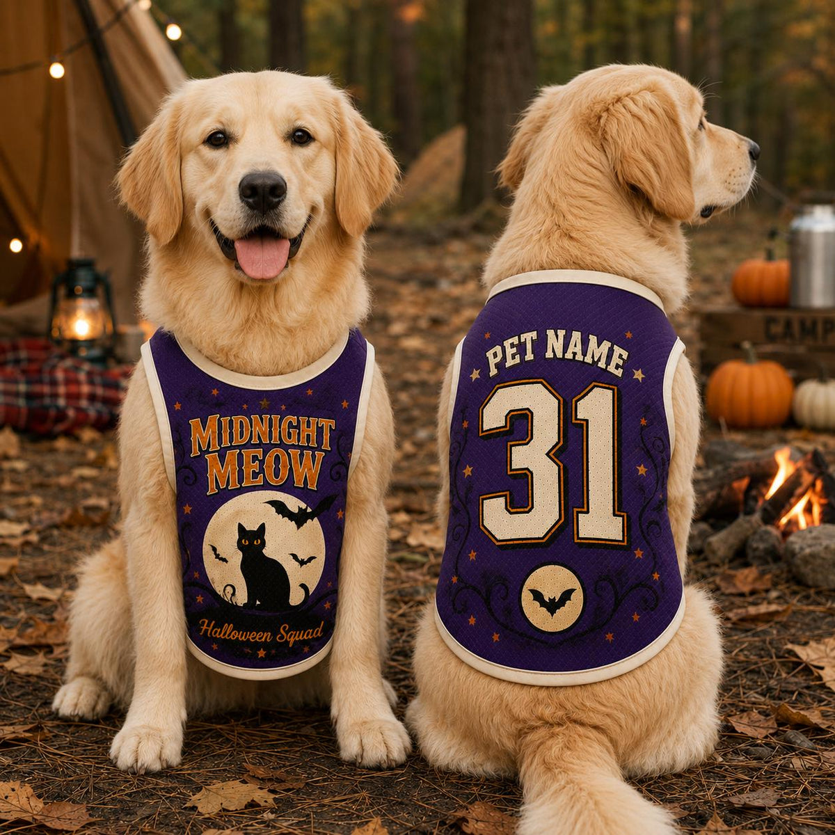 Midnight Meow Pet Jersey - Custom Cat Name Number Shirt - image 3
