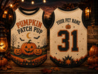 Pumpkin Patch Pup Pet Jersey - Personalized Dog Name Number Shirt - image 5