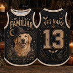Little Familiar Pet Jersey - Personalized Witch Dog Shirt - image 6