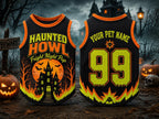 Haunted Howl Dog Jersey - Personalized Pet Name Number Shirt - image 6