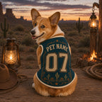 Cowboy Dog Jersey - Personalized Pet Name Number Shirt - image 4
