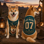 Cowboy Dog Jersey - Personalized Pet Name Number Shirt - image 2