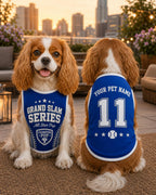 Grand Slam Pet Jersey - Personalized Dog Name Number Shirt - image 3