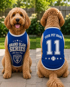 Grand Slam Pet Jersey - Personalized Dog Name Number Shirt - image 5