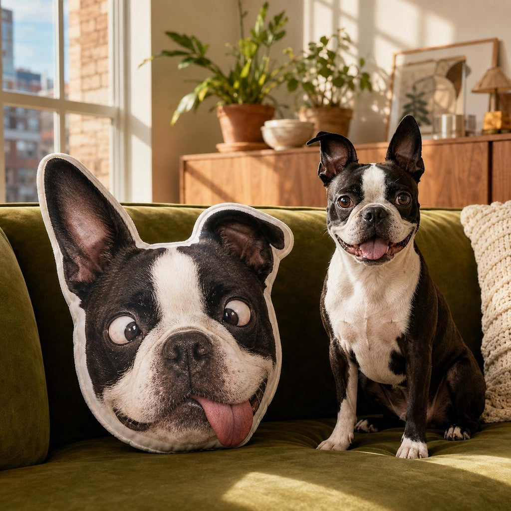 Funny Cat Face Pillow - Custom Pet Photo Cushion - image 4