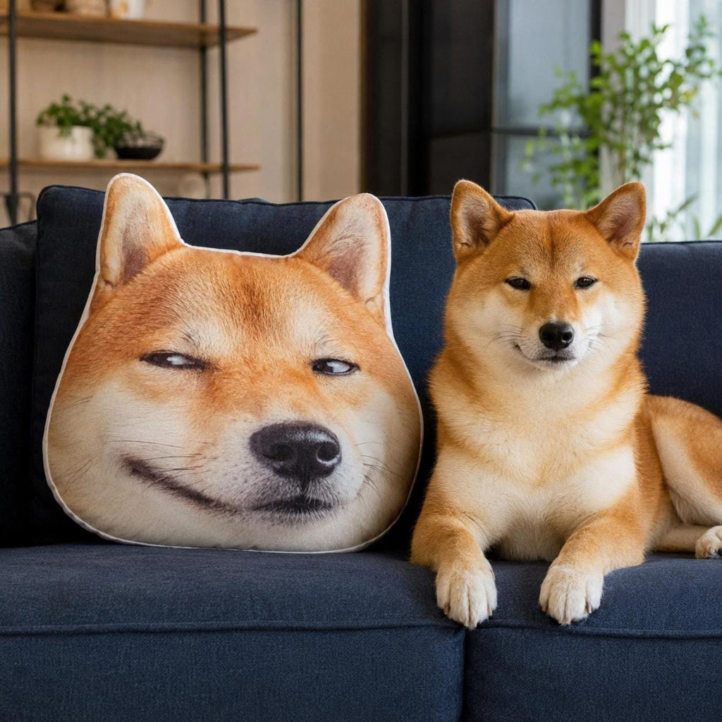 Funny Cat Face Pillow - Custom Pet Photo Cushion - image 8