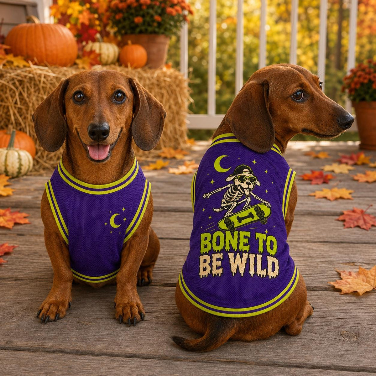 Bone To Be Wild Pet Jersey - Halloween Dog Shirt - image 2