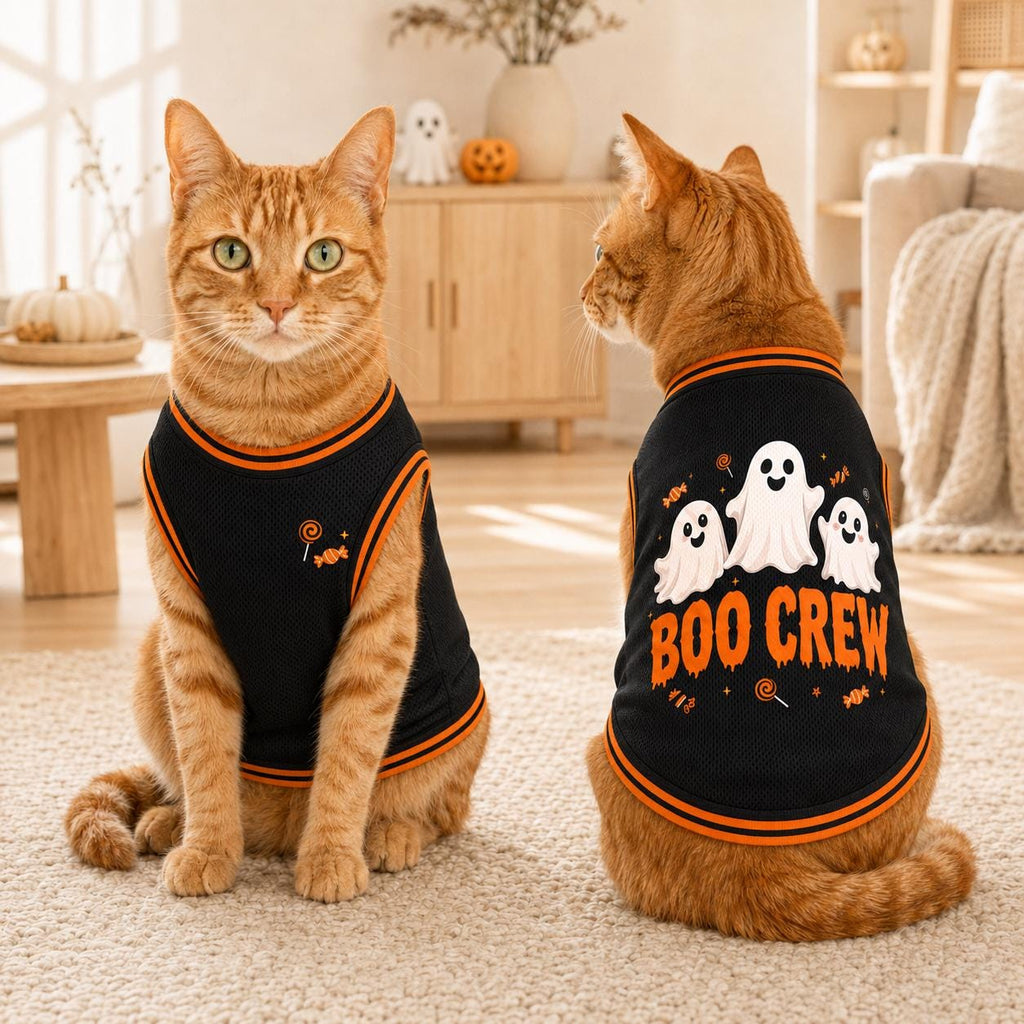 Boo Crew Pet Jersey - Halloween Dog Shirt