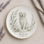 Personalized Cat Ceramic Dish - Custom Pet Name Plate - image 2