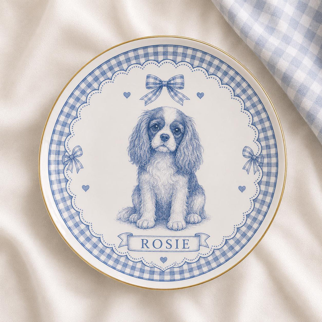 Personalized Dog Ceramic Dish - Custom Pet Name Plate - image 4