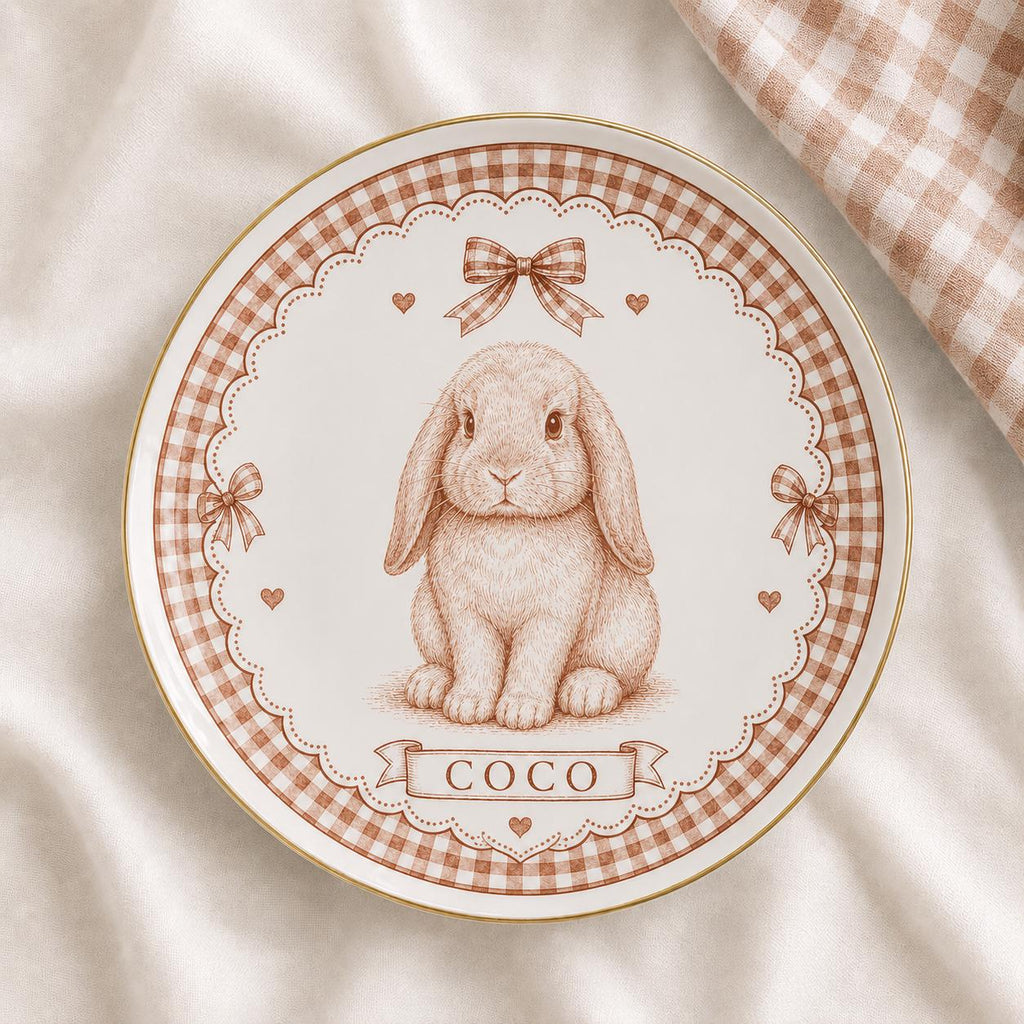 Personalized Dog Ceramic Dish - Custom Pet Name Plate - image 2