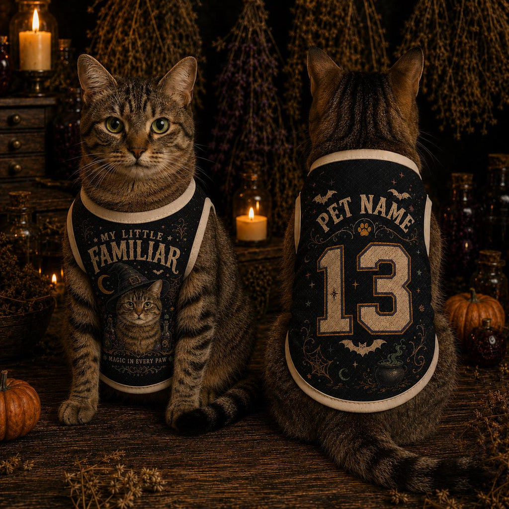 Little Familiar Pet Jersey - Personalized Witch Dog Shirt - image 3